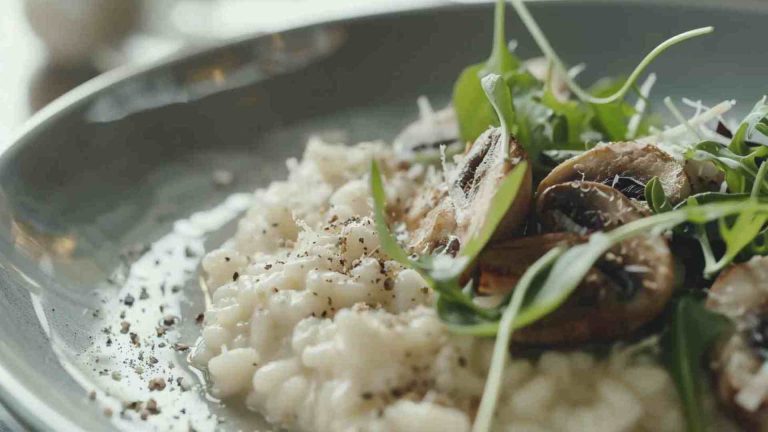 Low-Calorie Mushroom Risotto