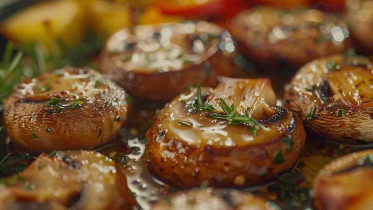 Baked Garlic Butter Mushrooms