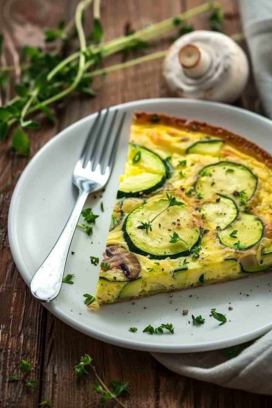 Zucchini and Mushroom Frittata Zucchini and Mushroom Frittata