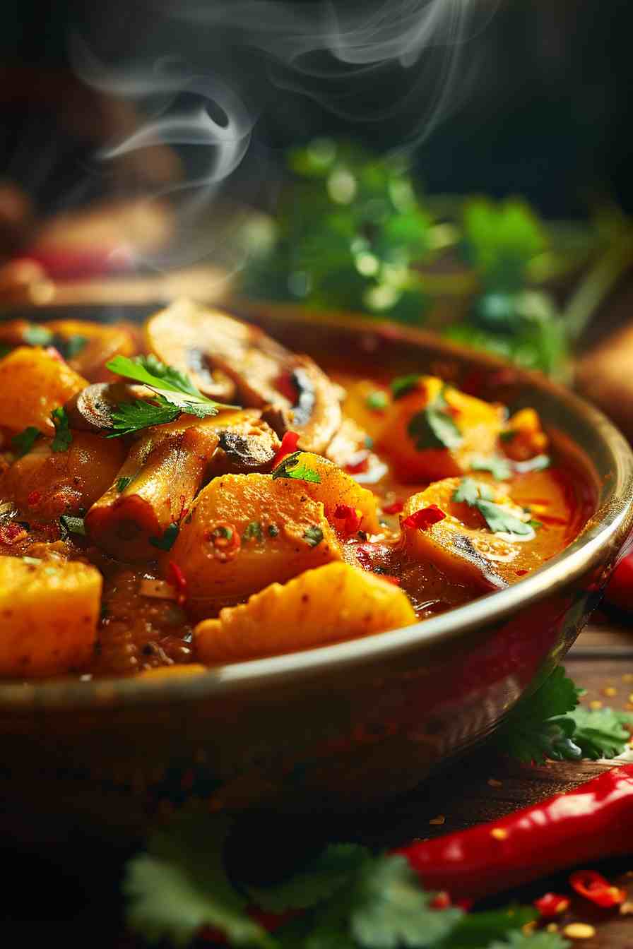 Vegan Mushroom and Sweet Potato Curry Vegan Mushroom and Sweet Potato Curry