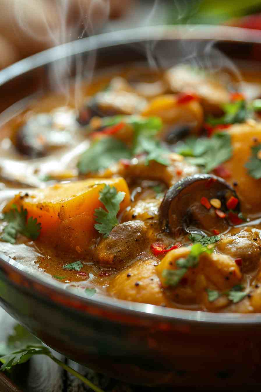 Vegan Mushroom and Sweet Potato Curry Vegan Mushroom and Sweet Potato Curry