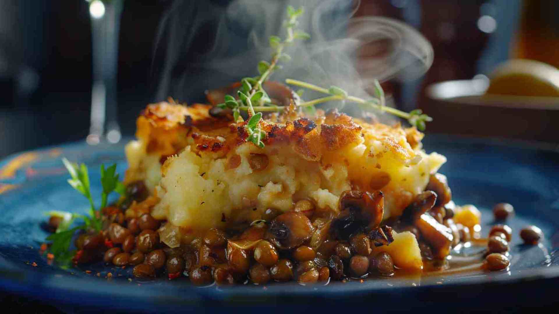 Mushroom and Lentil Shepherd’s Pie