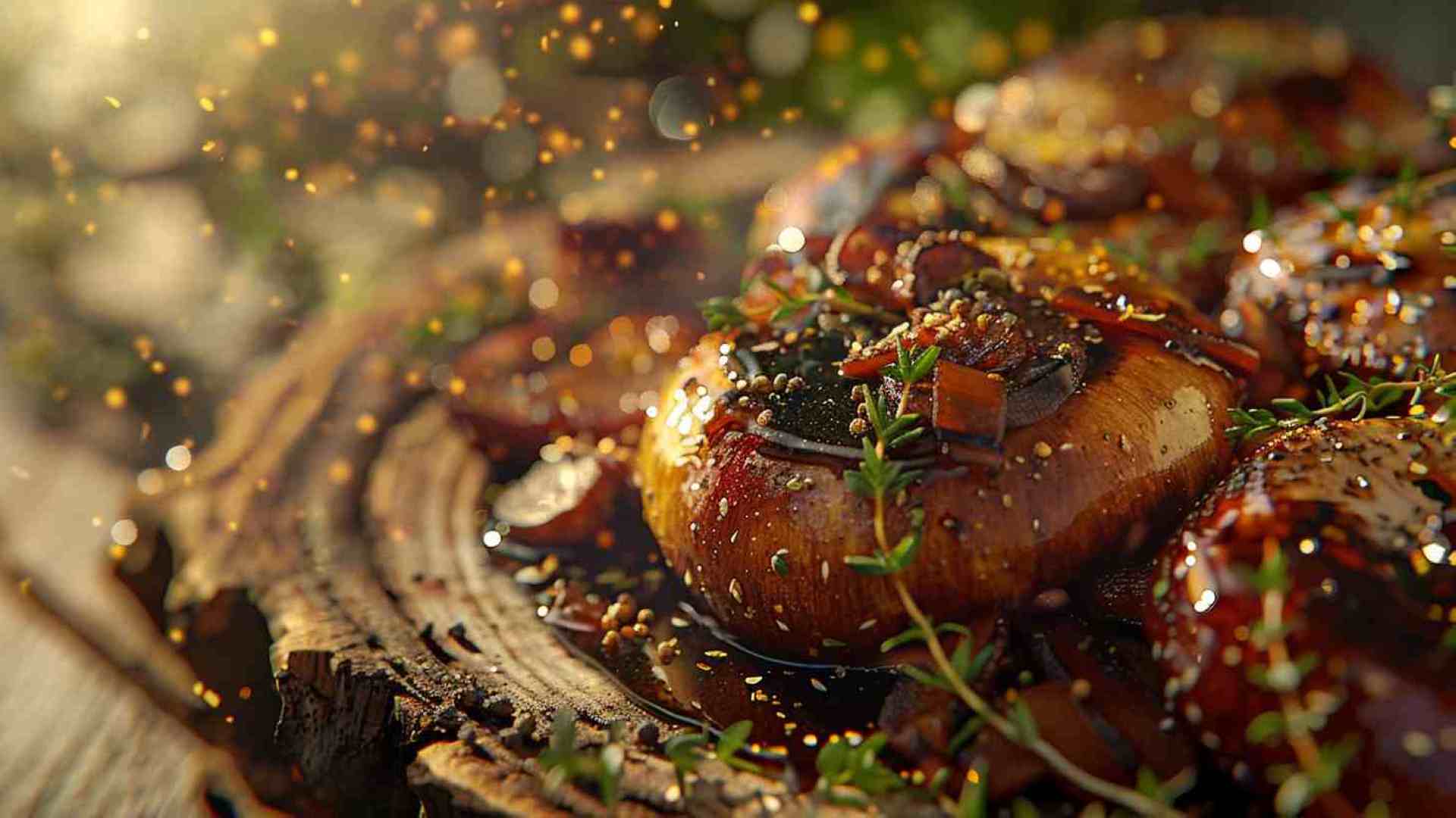 Roasted Mushrooms with Balsamic Glaze