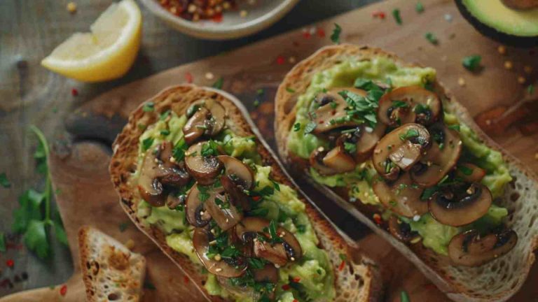Mushroom and Avocado Toast