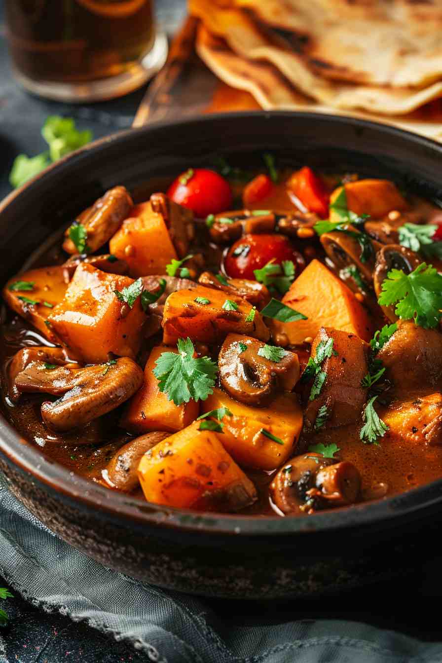 Vegan Mushroom and Sweet Potato Curry Vegan Mushroom and Sweet Potato Curry
