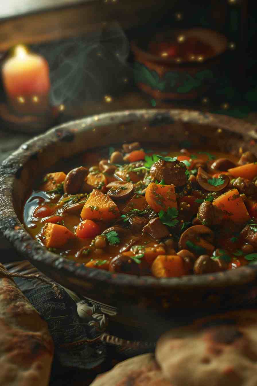 Vegan Mushroom and Sweet Potato Curry Vegan Mushroom and Sweet Potato Curry
