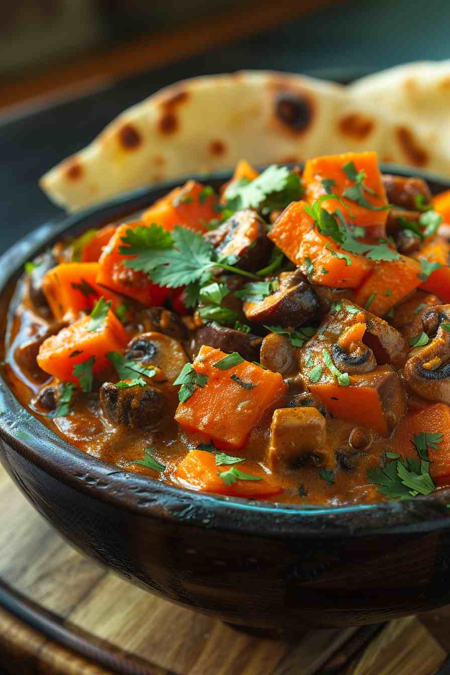 Vegan Mushroom and Sweet Potato Curry Vegan Mushroom and Sweet Potato Curry