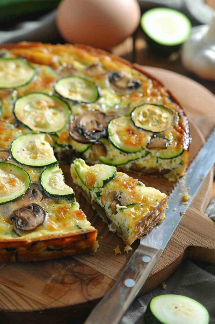 Zucchini and Mushroom Frittata