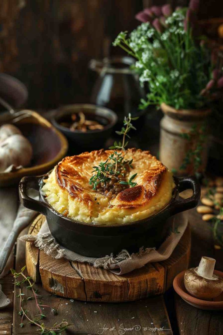 Mushroom and Lentil Shepherd’s Pie