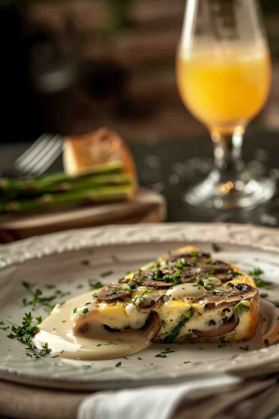 Mushroom and Asparagus Frittata Mushroom and Asparagus Frittata