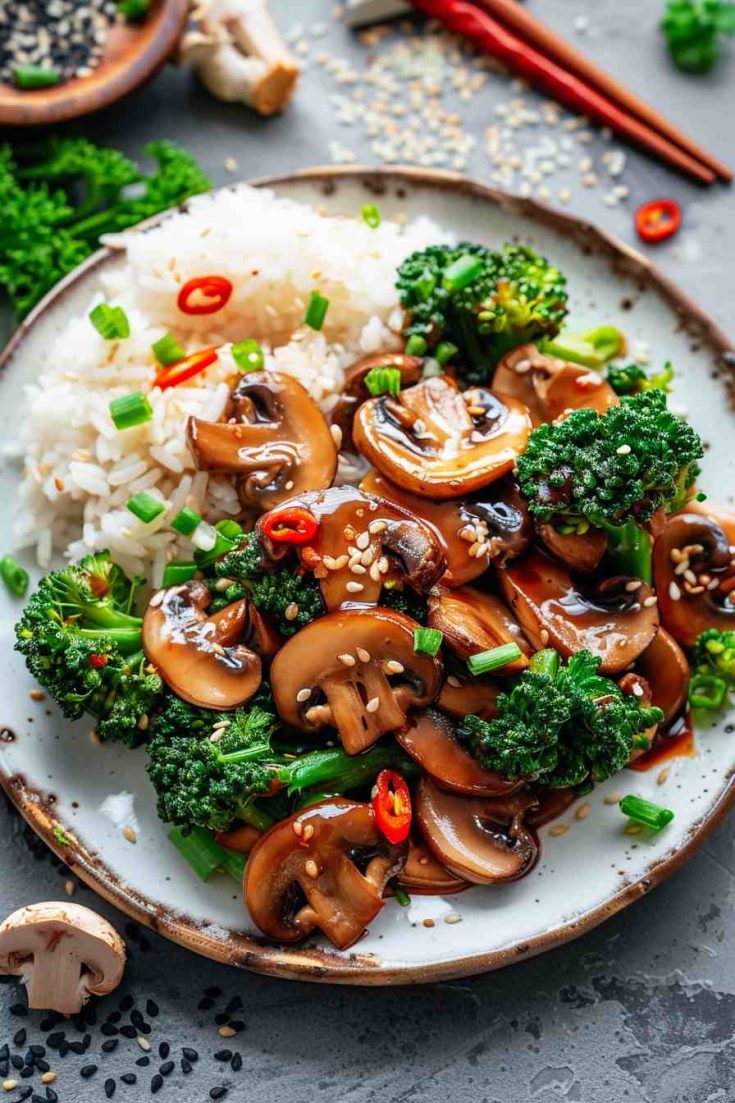 Mushroom and Broccoli Stir-Fry Mushroom and Broccoli Stir-Fry