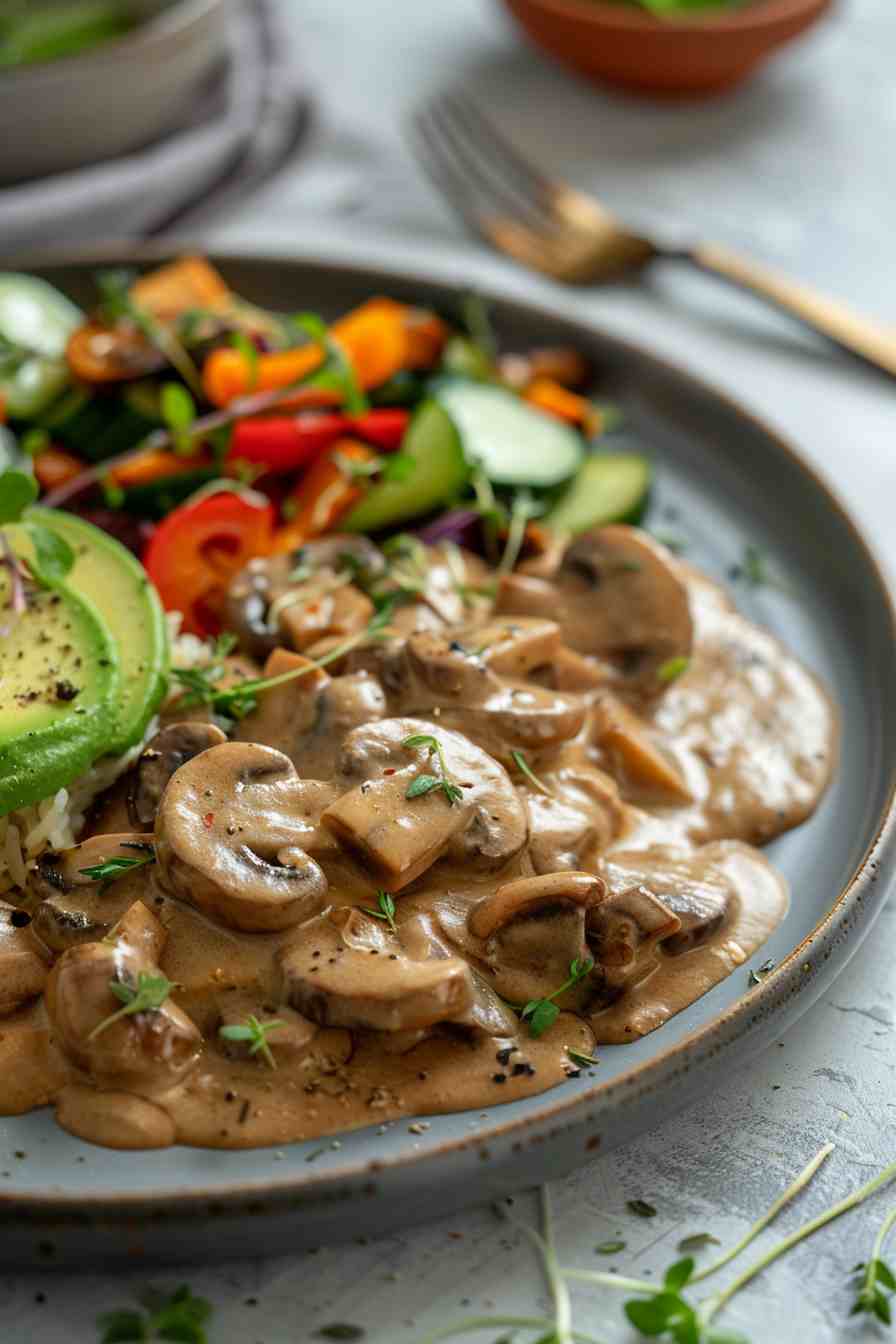 Vegan Mushroom Stroganoff Vegan Mushroom Stroganoff
