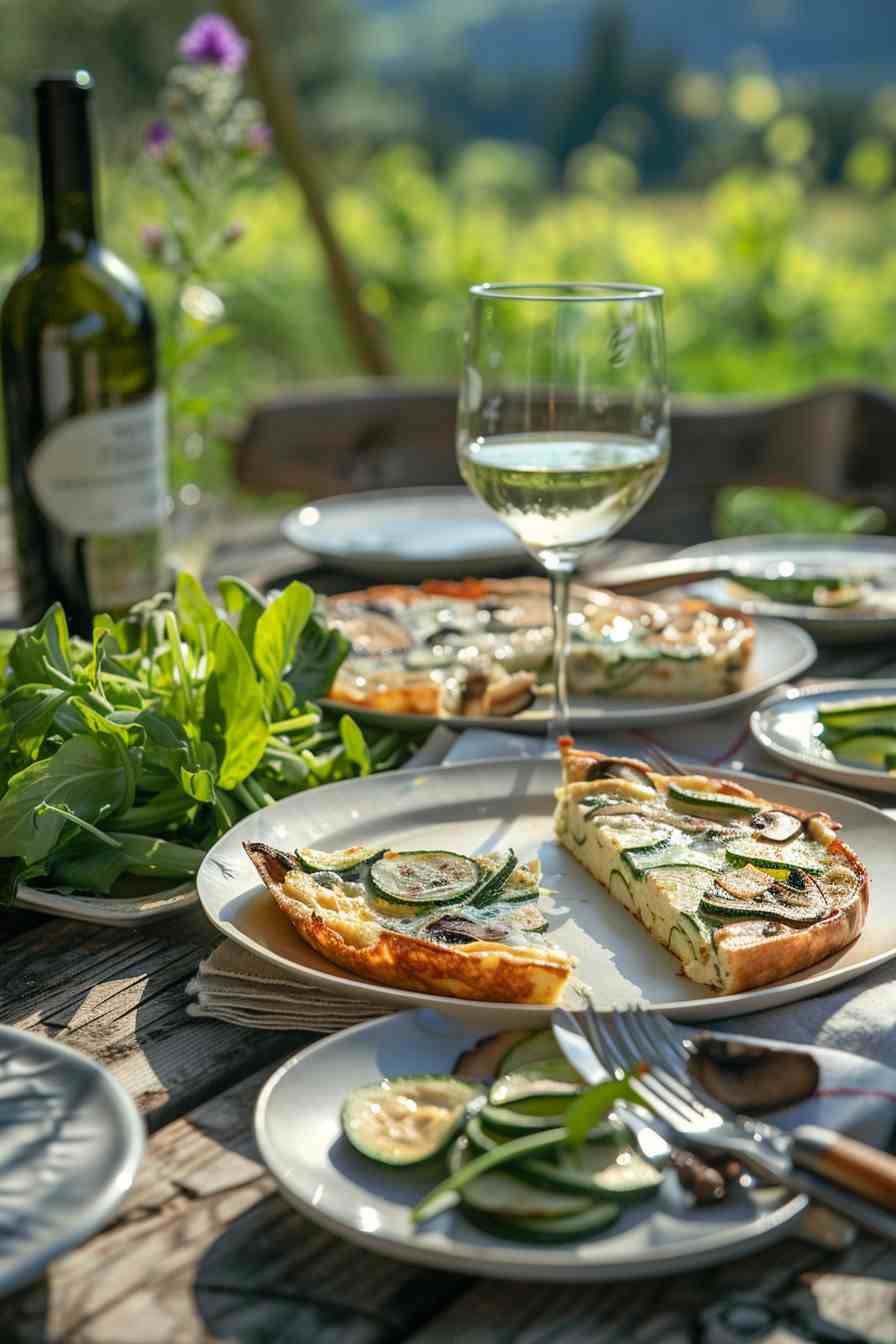 Zucchini and Mushroom Frittata Zucchini and Mushroom Frittata