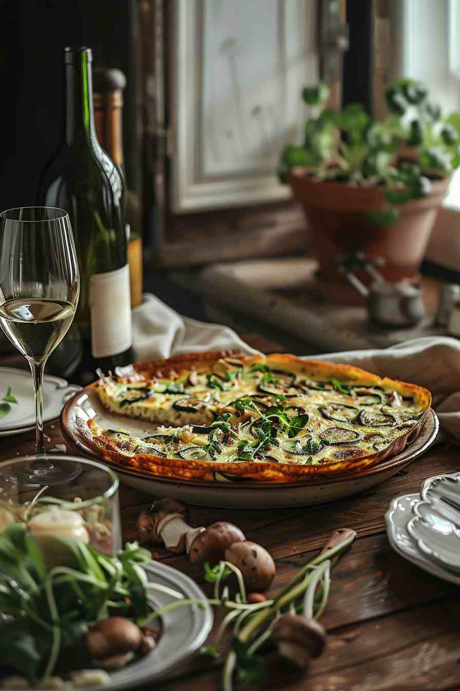 Zucchini and Mushroom Frittata Zucchini and Mushroom Frittata