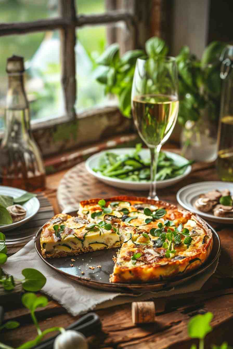 Zucchini and Mushroom Frittata Zucchini and Mushroom Frittata