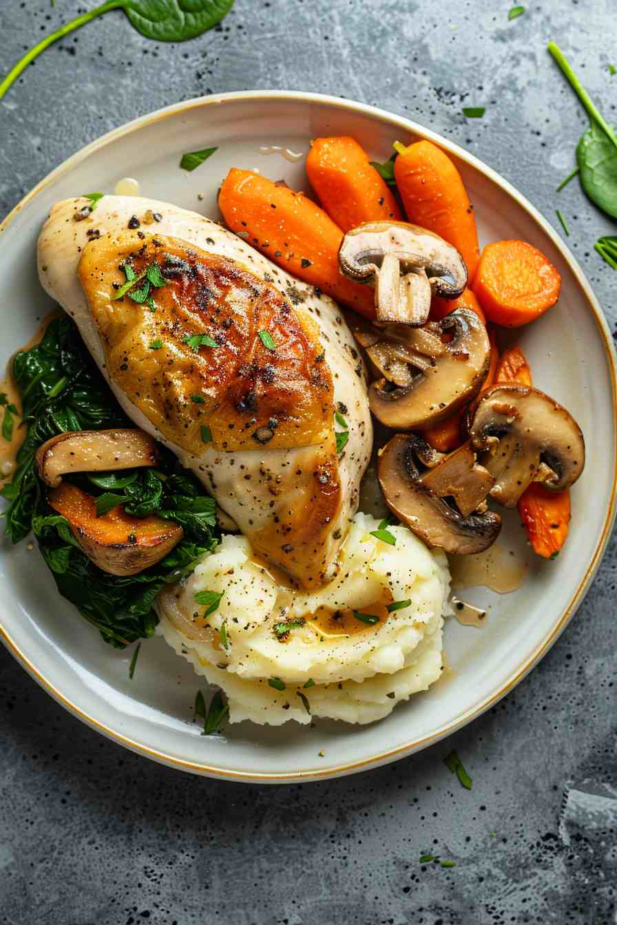 Mushroom Spinach Stuffed Chicken Breast Mushroom Spinach Stuffed Chicken Breast
