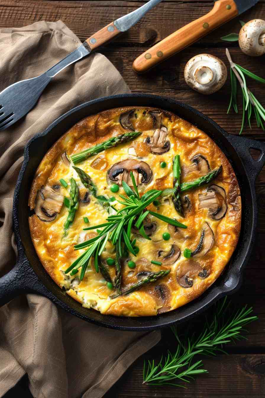 Mushroom and Asparagus Frittata Mushroom and Asparagus Frittata