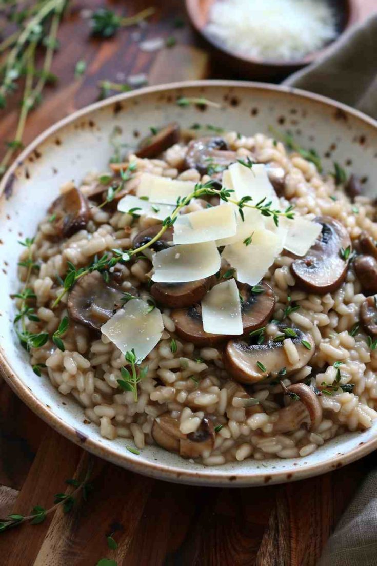 Mushroom Risotto with Brown Rice Mushroom Risotto with Brown Rice