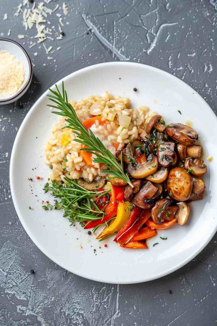 Low-Calorie Mushroom Risotto