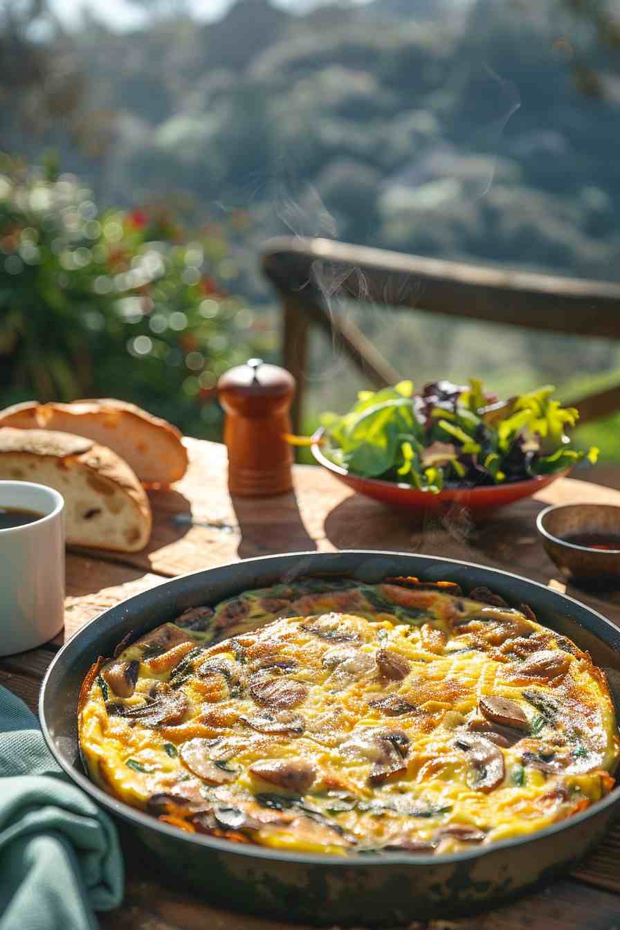 Mushroom and Asparagus Frittata Mushroom and Asparagus Frittata