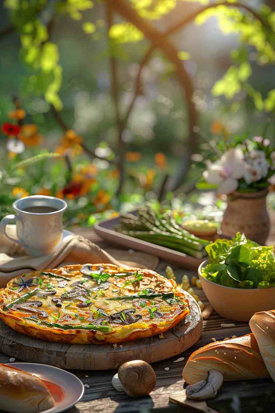 Mushroom and Asparagus Frittata Mushroom and Asparagus Frittata
