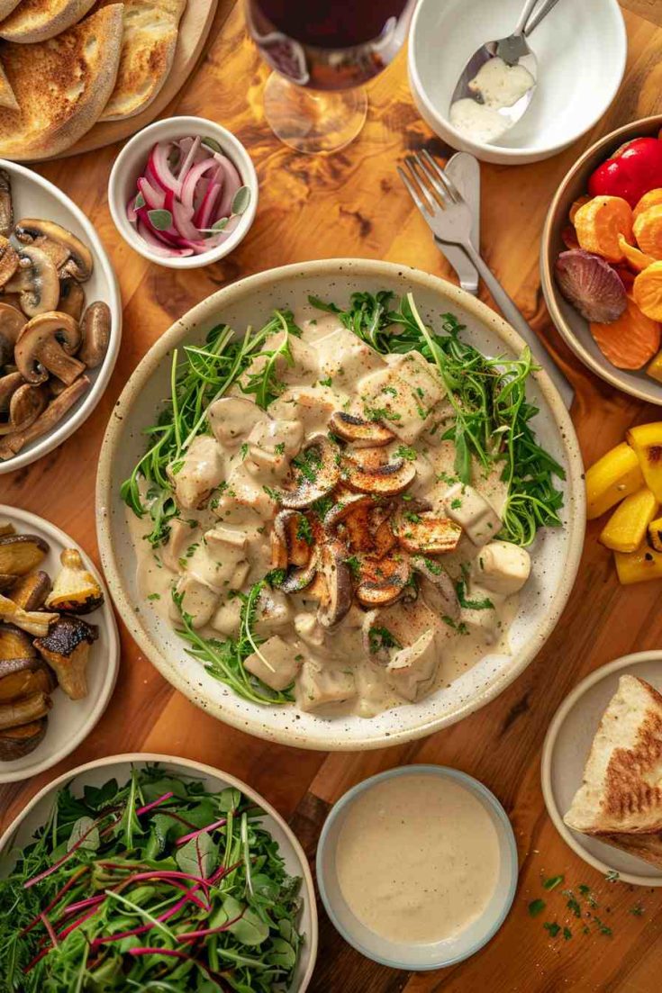 Vegan Mushroom Stroganoff