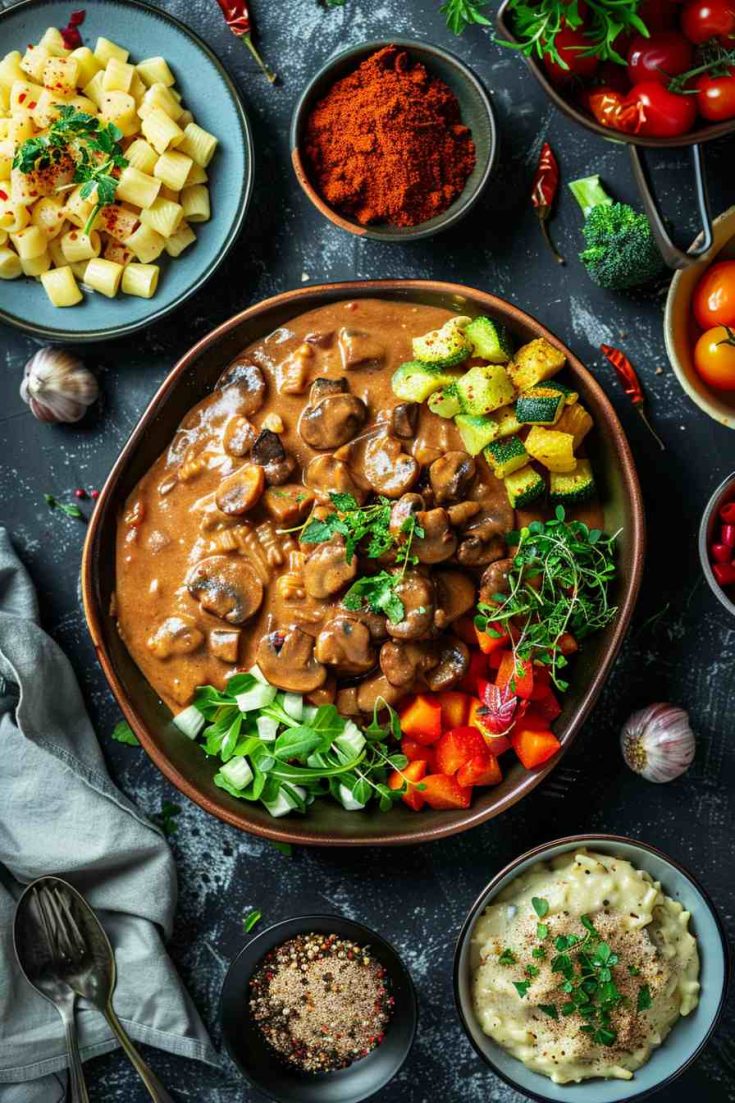 Vegan Mushroom Stroganoff