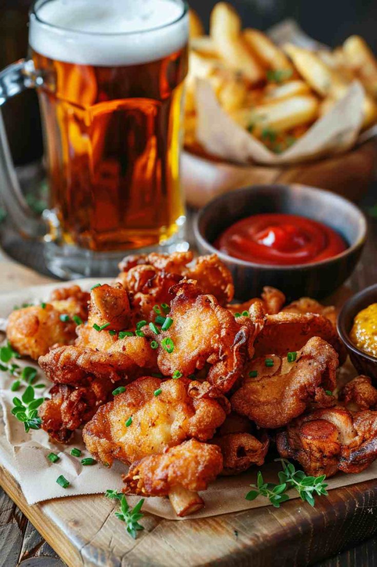 Beer-Battered Fried Mushrooms