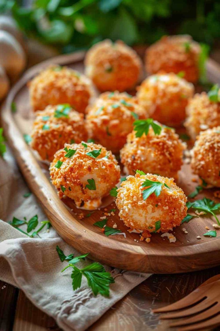 Buffalo Chicken-Stuffed Mushrooms