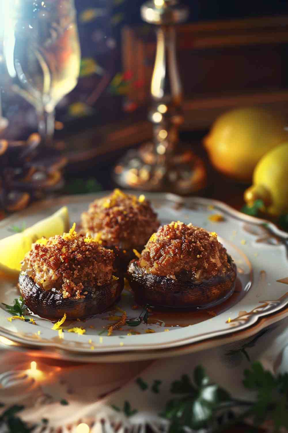 Cajun-Style Stuffed Mushrooms