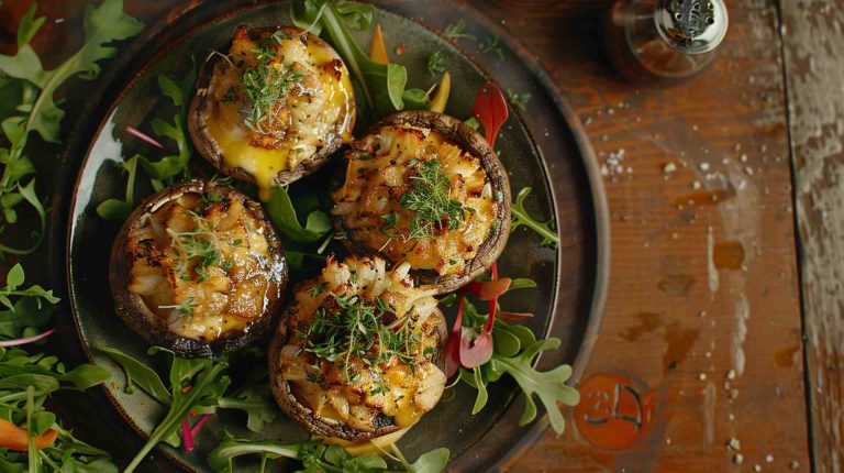 Crab-Stuffed Portobello Mushrooms