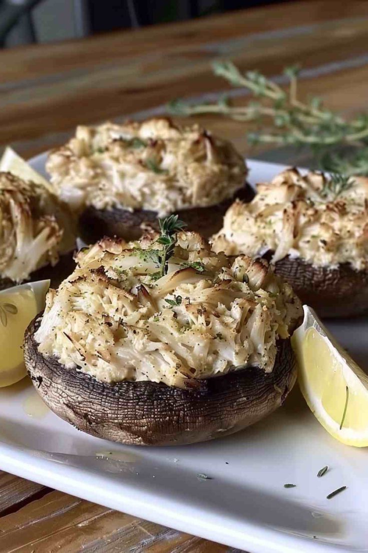 Crab-Stuffed Portobello Mushrooms