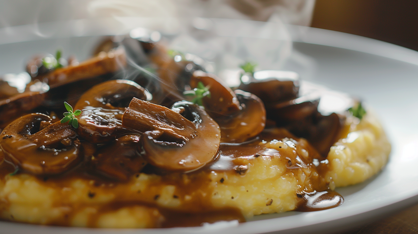 Creamy Mushroom Polenta