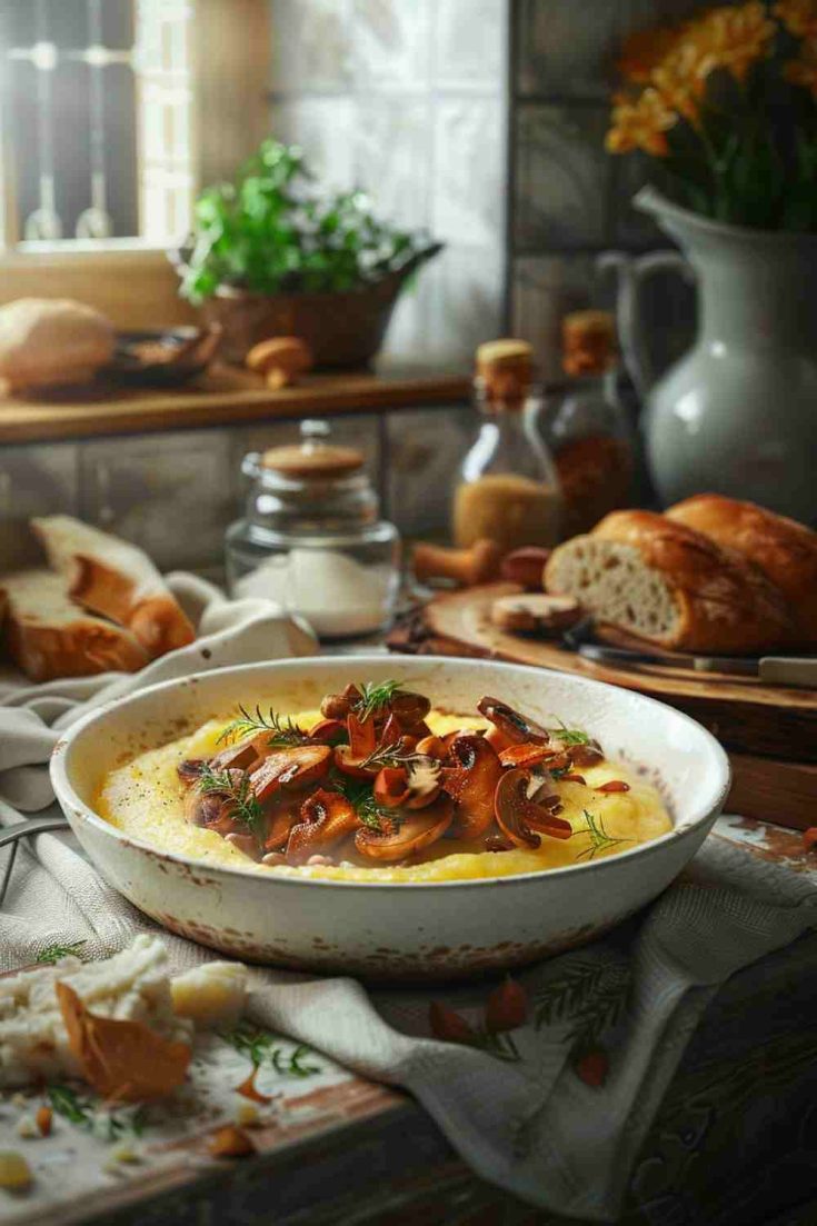 Creamy Mushroom Polenta