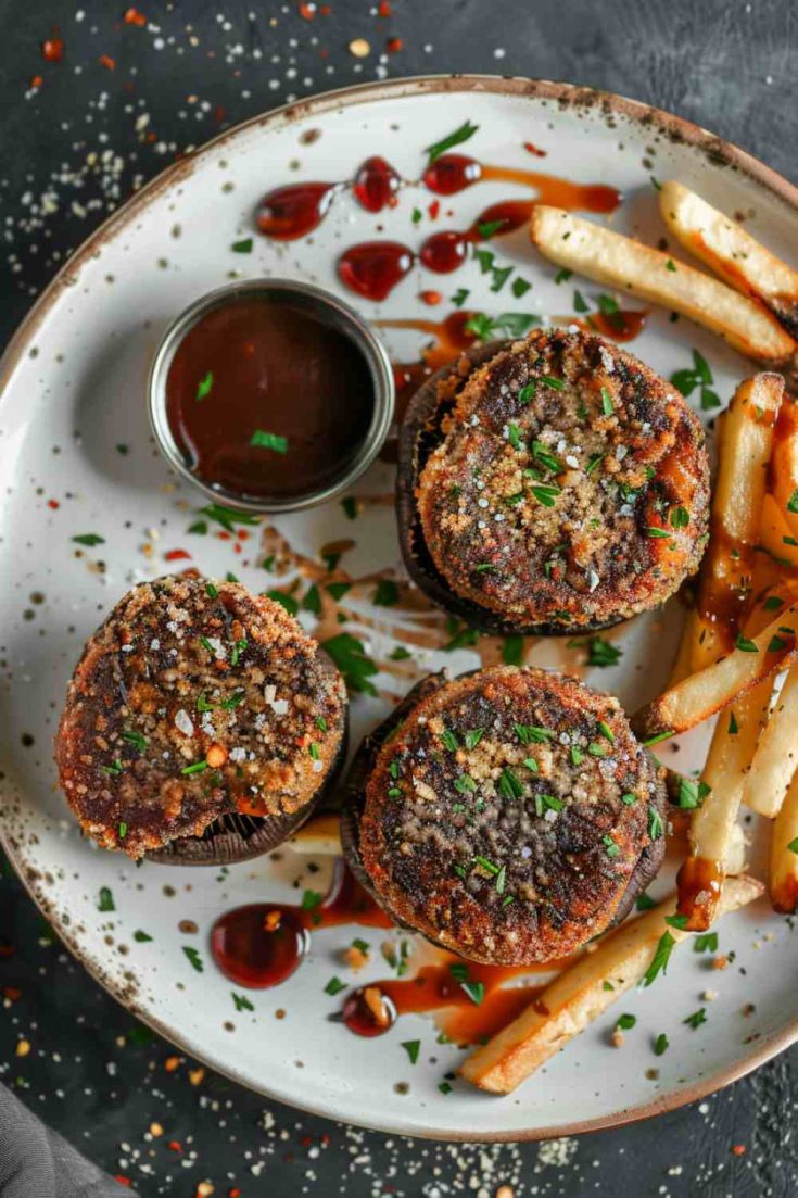 Crispy Fried Portobello Mushrooms