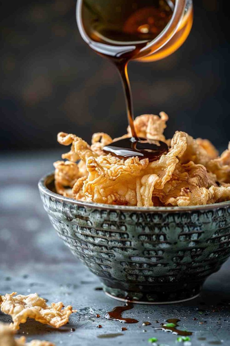 Crispy Tempura Mushrooms with Soy Sauce