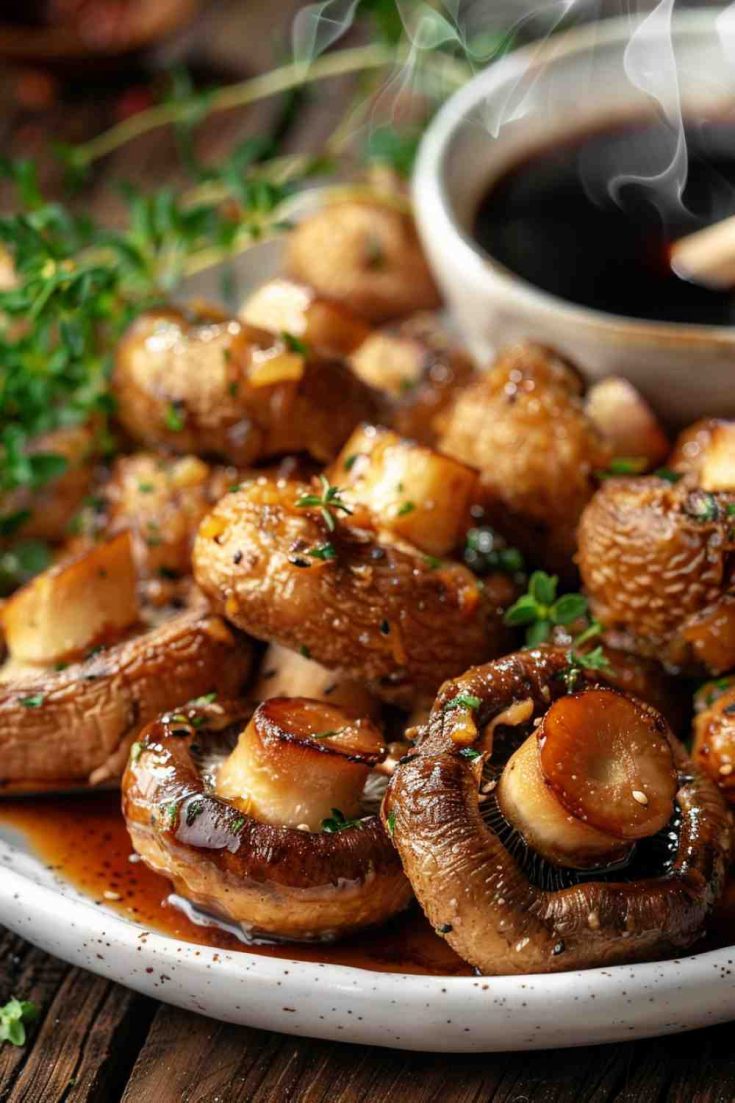 Crispy Tempura Mushrooms with Soy Sauce