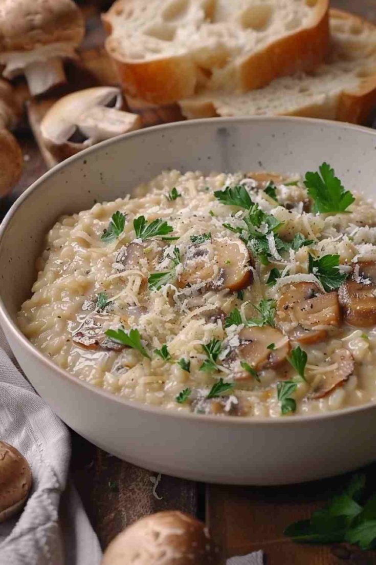 Easy Mushroom Risotto