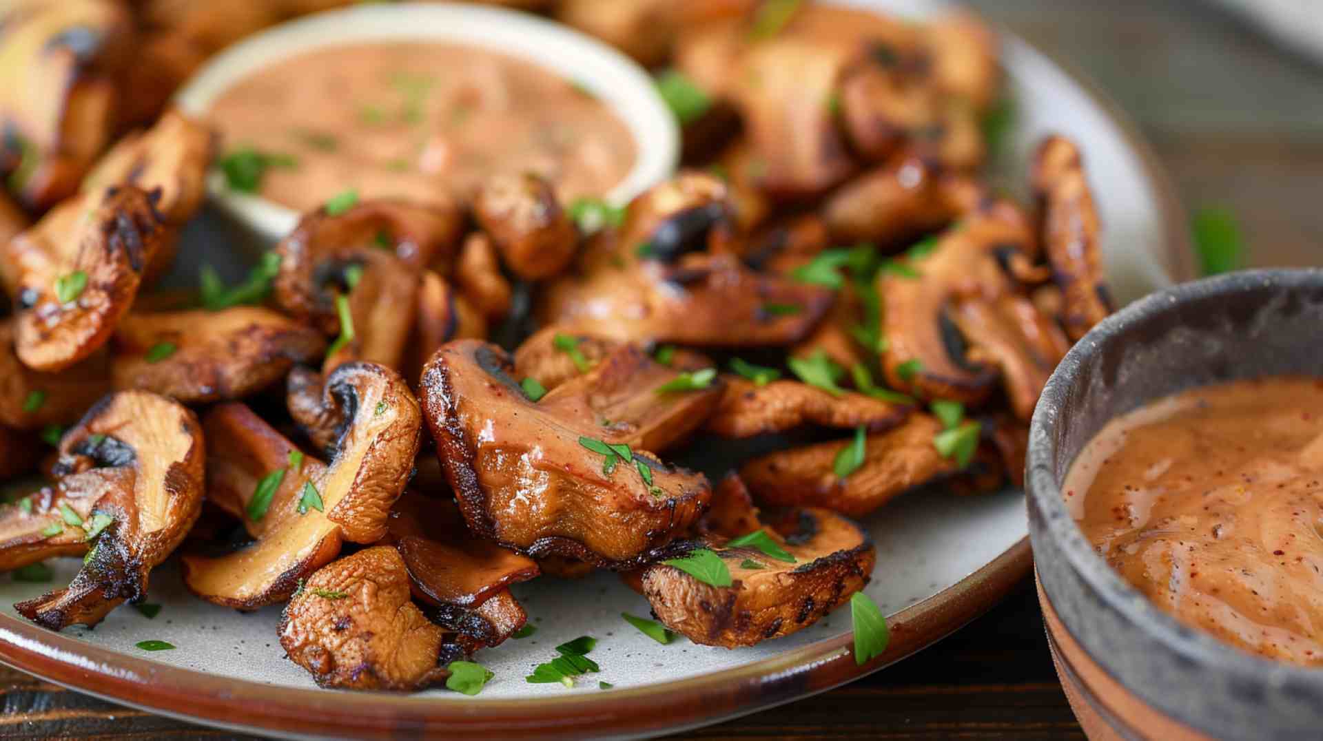 Fried Mushrooms with Chipotle Sauce