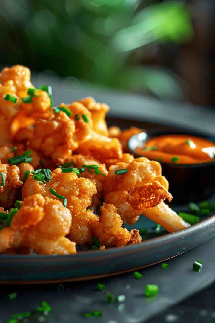 Golden Fried Mushrooms with Sriracha Mayo