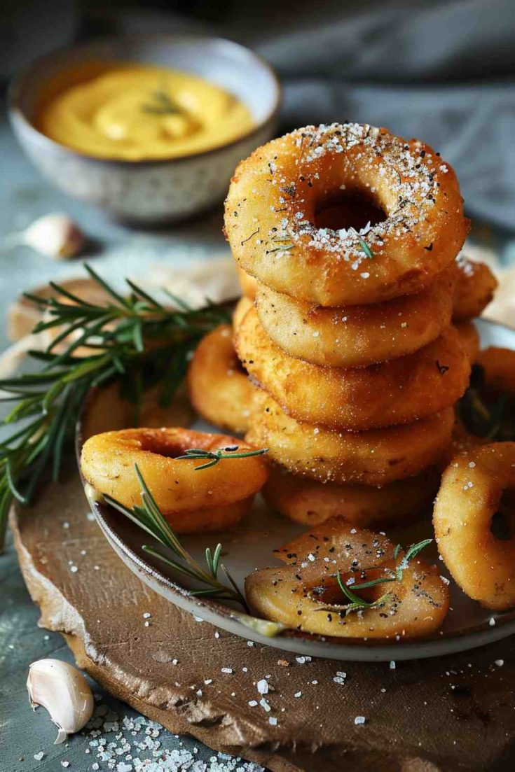 Golden Fried Mushrooms with Tangy Mustard Dip