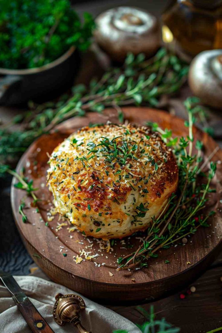 Herb and Parmesan Stuffed Mushrooms