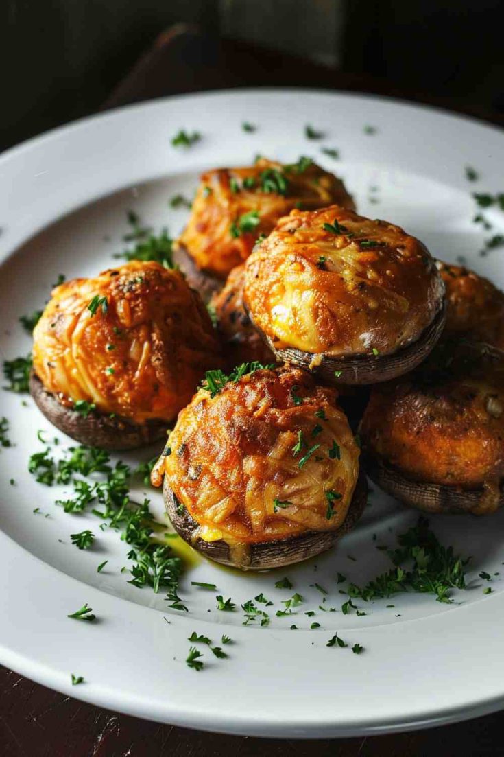 Loaded Baked Potato-Stuffed Mushrooms