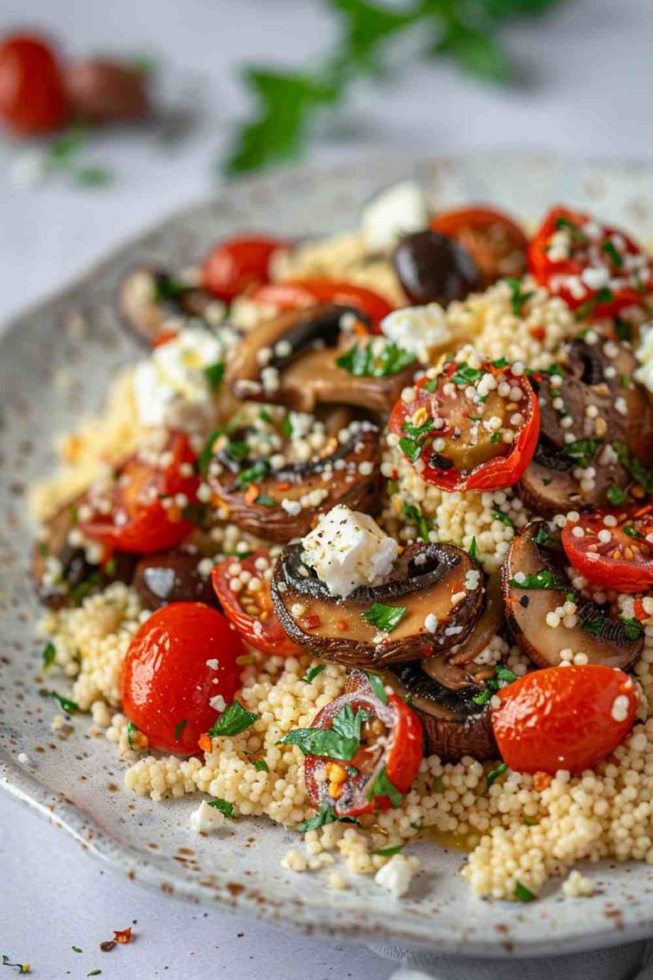 Mediterranean Couscous Mushrooms