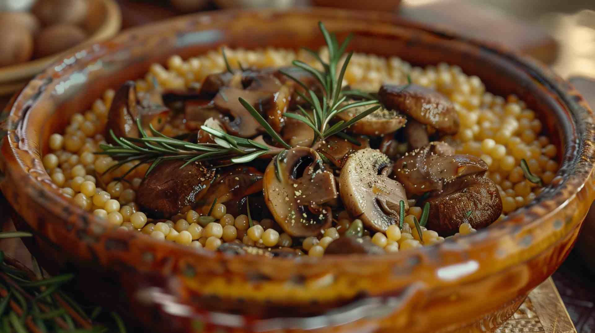 Mediterranean Couscous Mushrooms