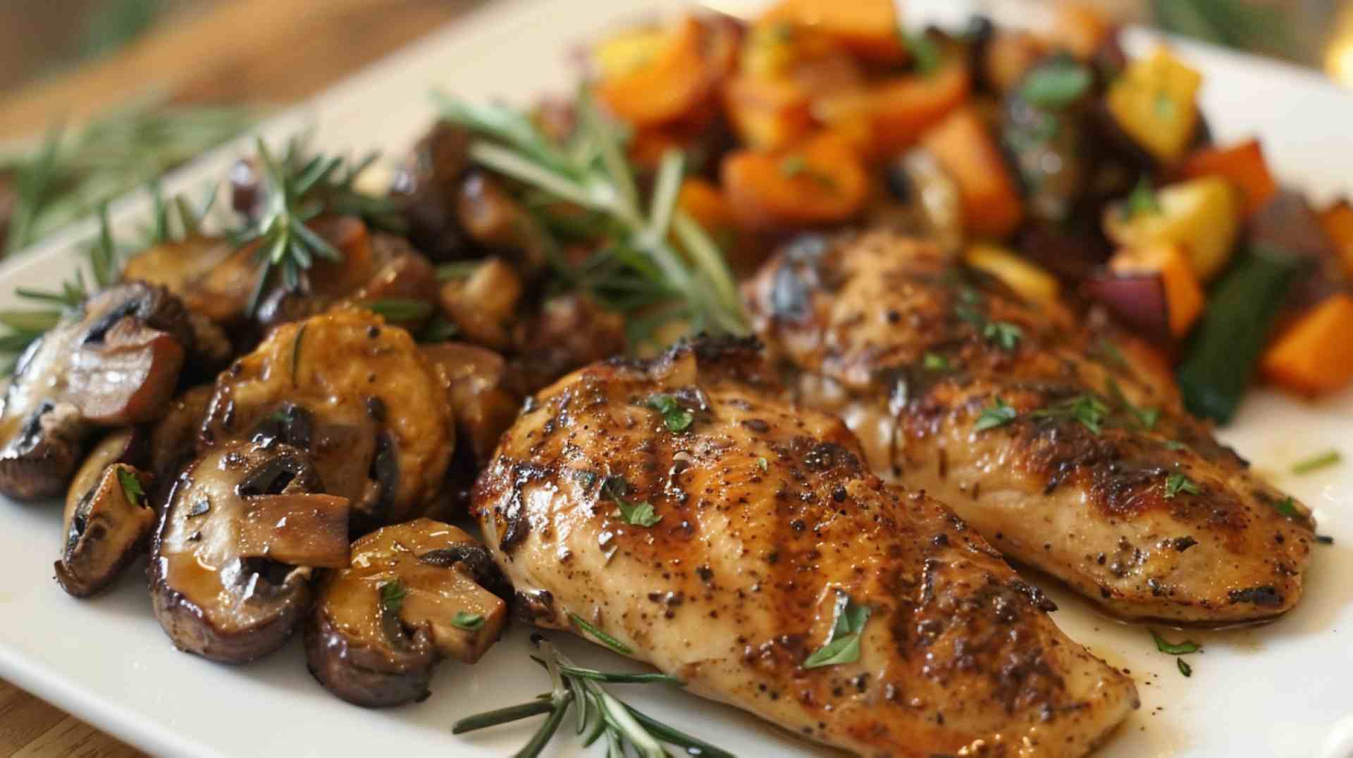 One-Pan Chicken and Mushroom Dinner