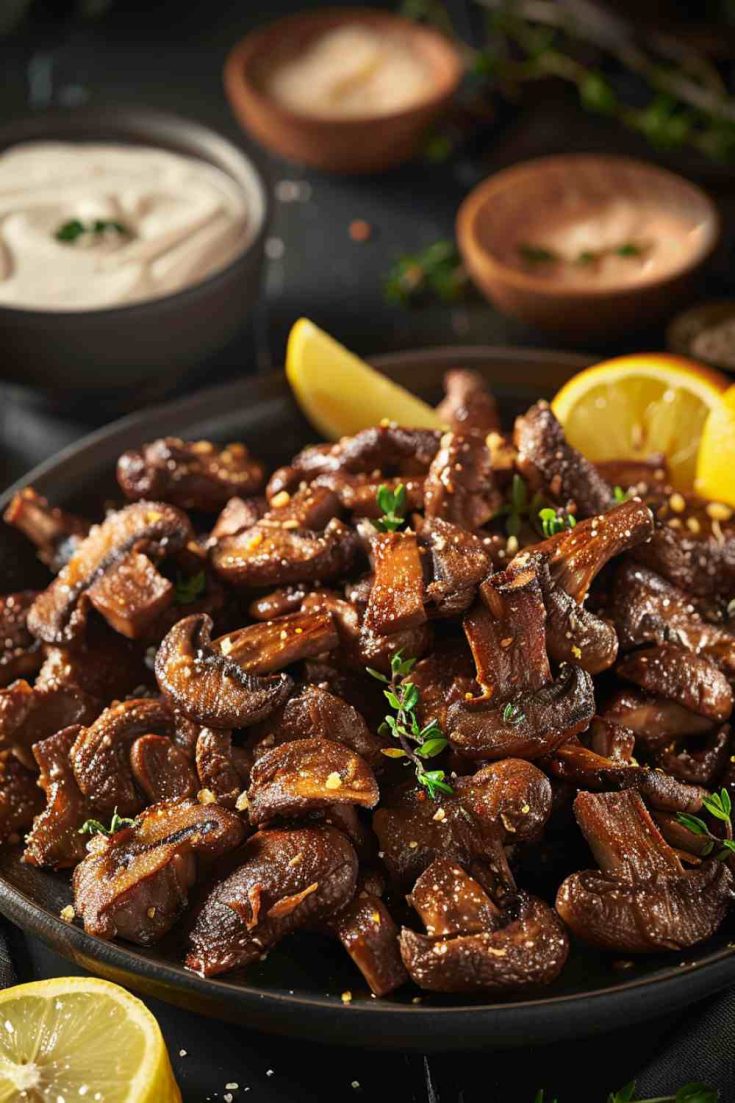 Parmesan-Crusted Fried Button Mushrooms