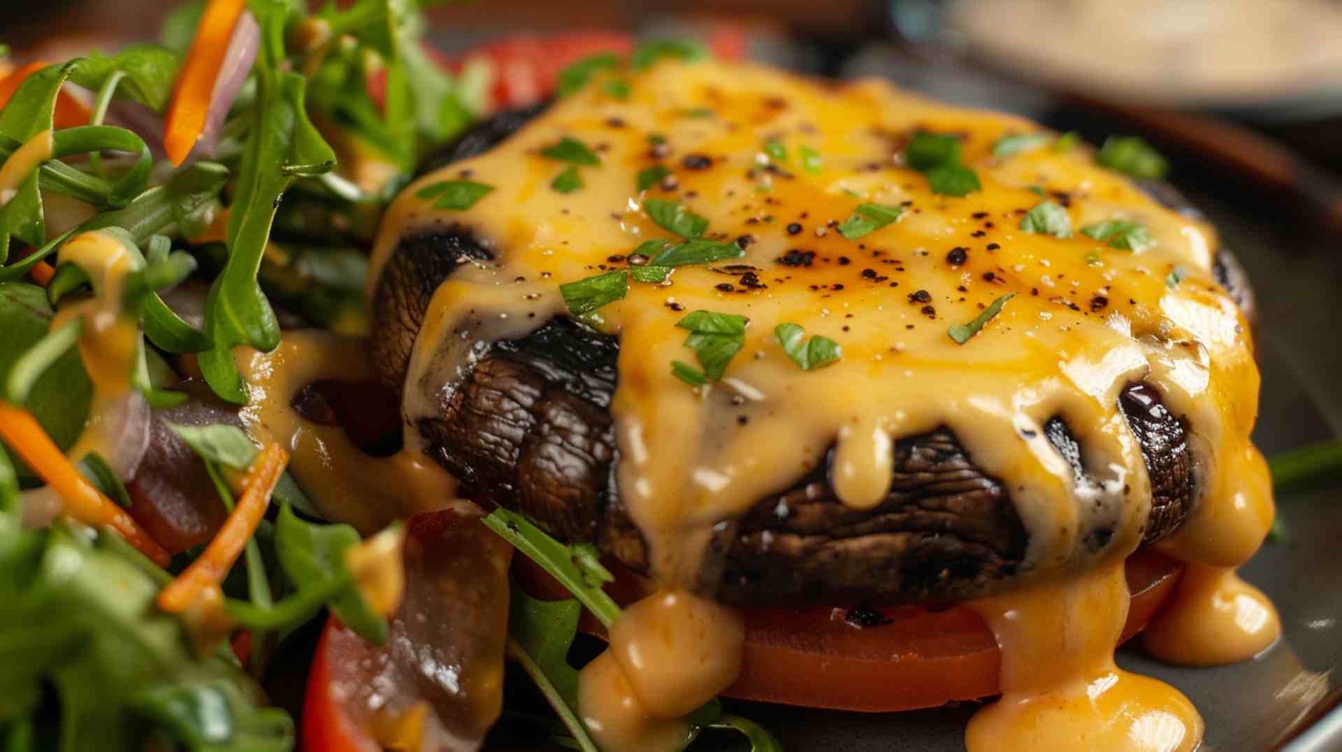 Portabella Mushroom & Black Bean Burgers