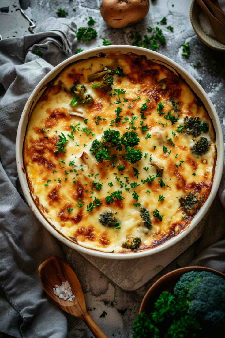 Portabella Mushroom & Broccoli Casserole