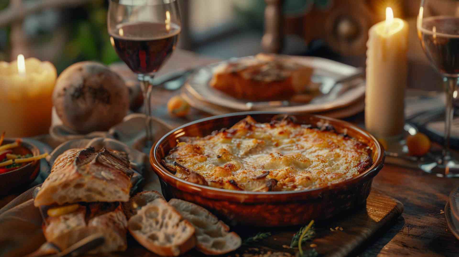 Portabella Mushroom Gratin with Parmesan Crust